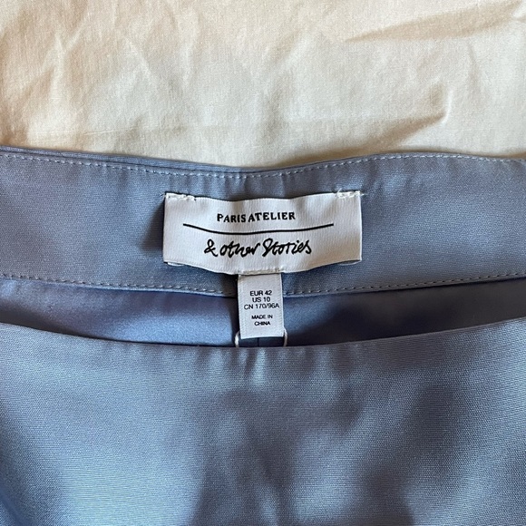 Paris Atelier & Other Stories mini dress in blue - Picture 6 of 6